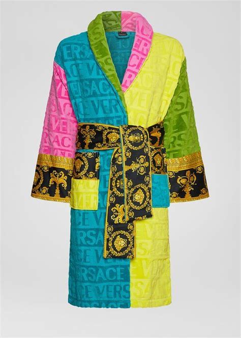 versace pink robe replica|versace black and gold robe.